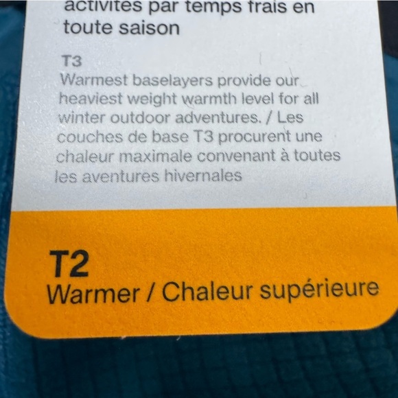 MEC Mountain Equipment Coop Blue T2 Baselayer Leggings Size XXL NWT​ - Picture 5 of 14